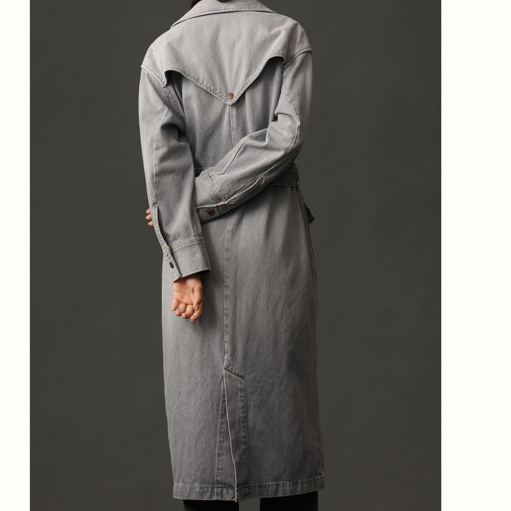 Wrangler Women’s western Denim Trench Coat NWT - Picture 2 of 8